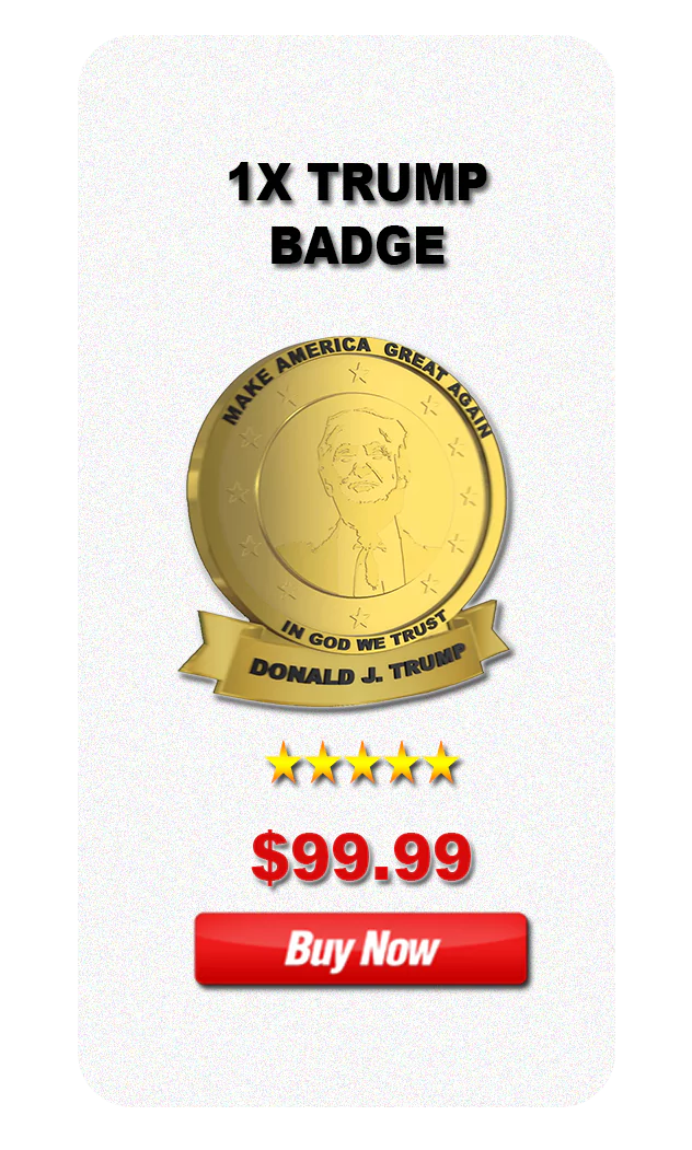 1X Trump Badges