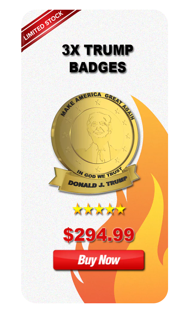 3X Trump Badges